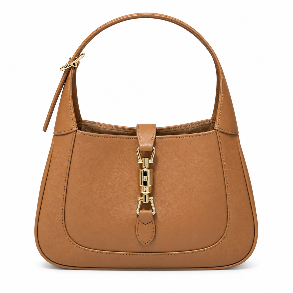 Gucci Jackie 1961 Small Hobo in Camel Tan Leather with Tab Closure