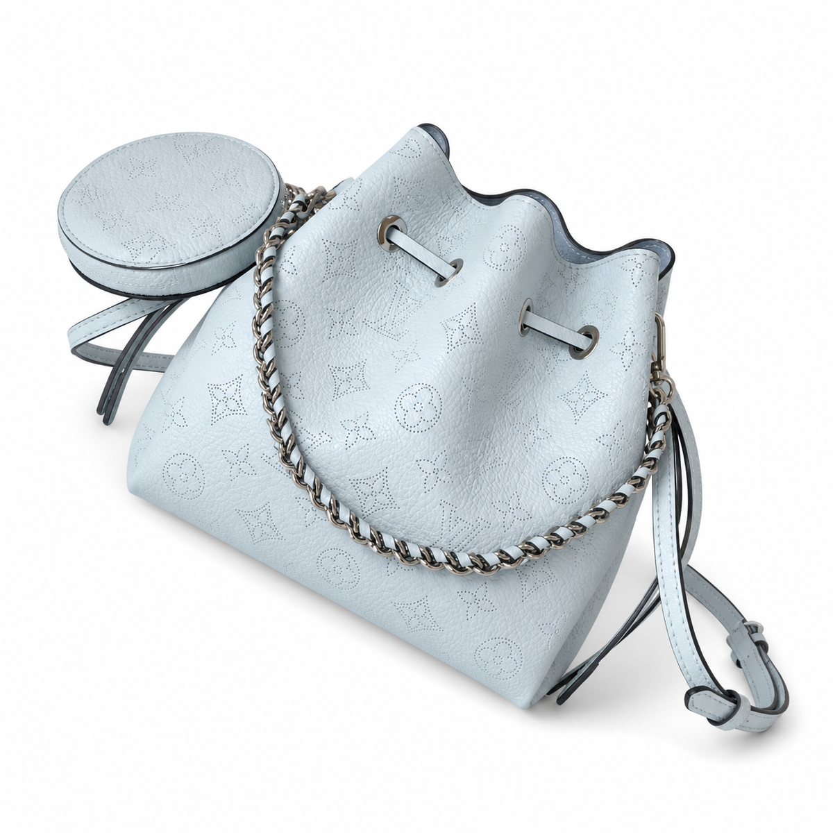 LV Style Deep Square Crossbody Bag | 19×22×14cm | Luxury Designer Inspired Structured Zip Shoulder Bag