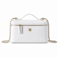 Chanel Burgundy Caviar Leather CC Flap Bag | Gold Chain — 23cm