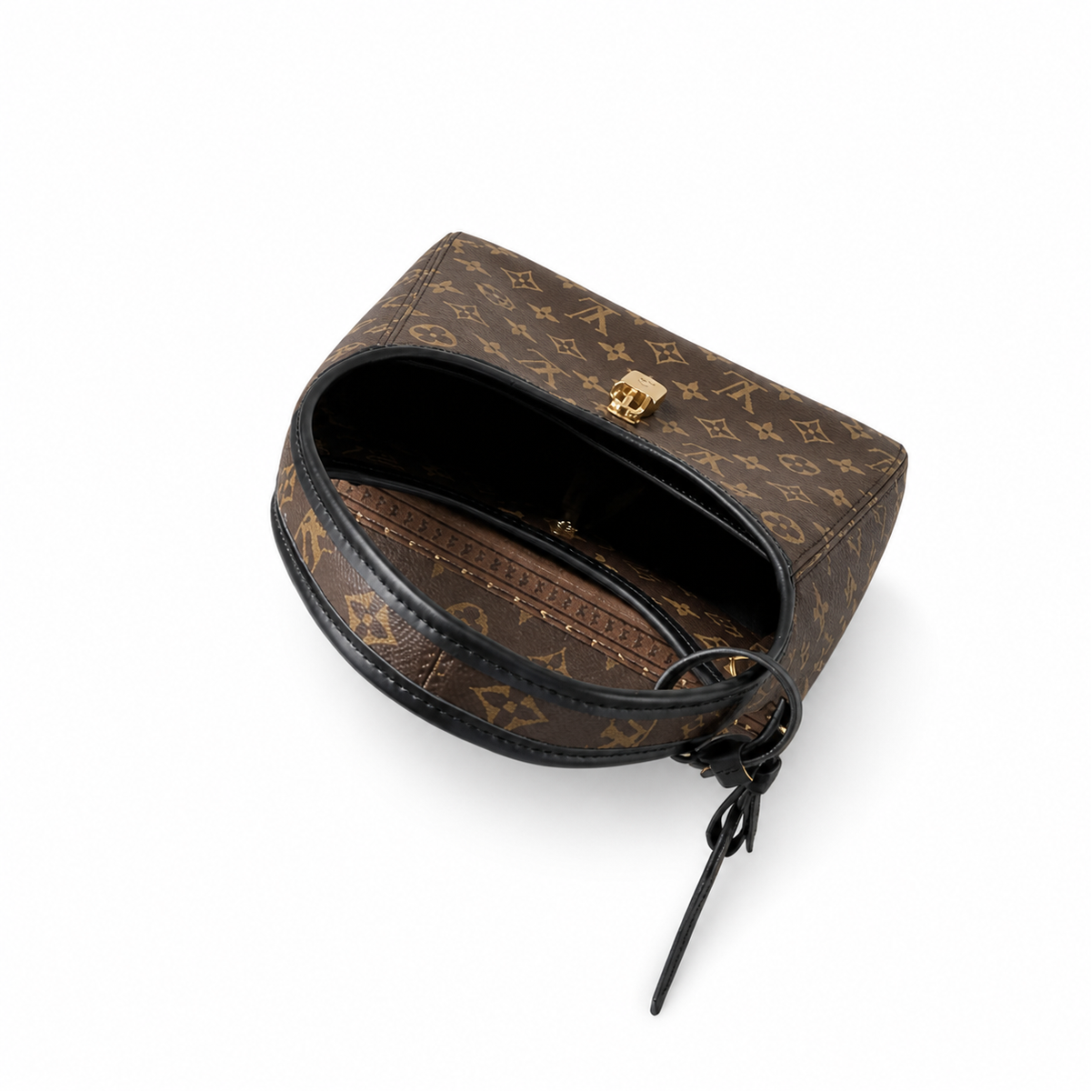 Louis Vuitton LV Monogram Vertical Nano Shoulder Bag | 15×12×28cm Luxury Handbag