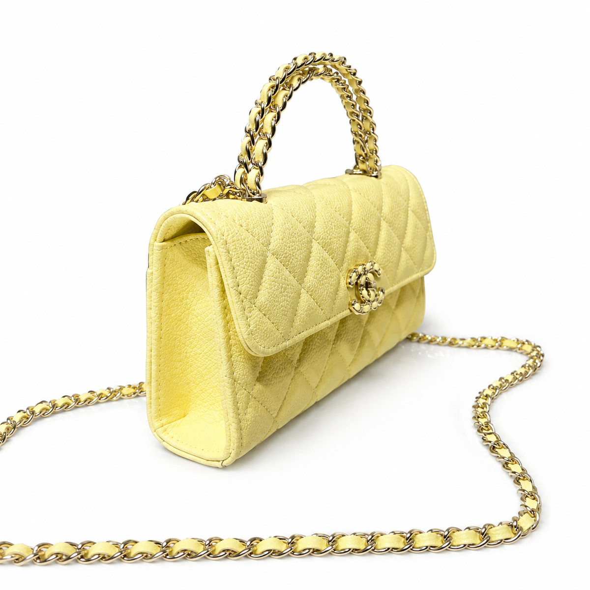 Chanel Quilted Leather Envelope Clutch Crossbody