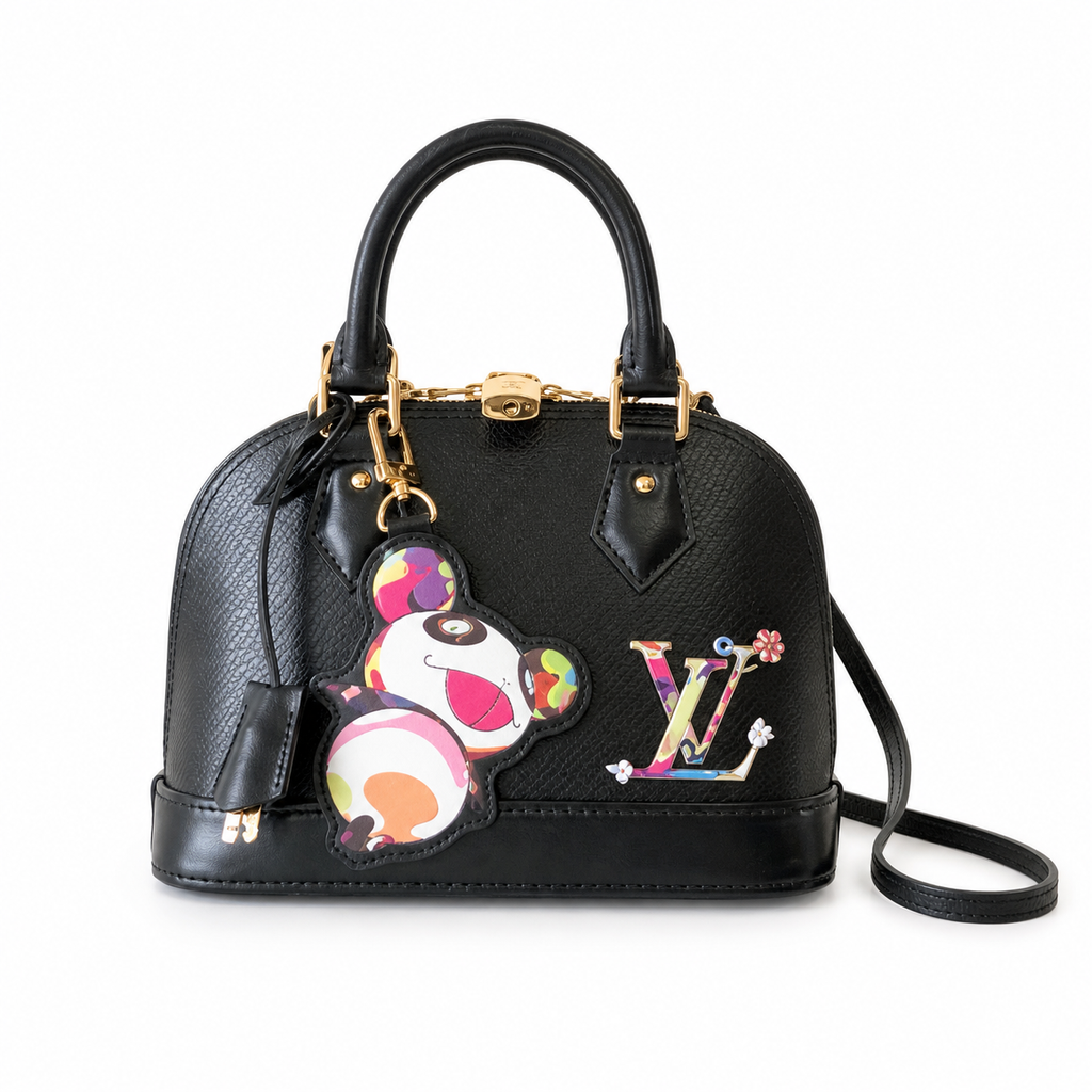 LV Alma BB Epi Leather Black Top Handle Crossbody Bag