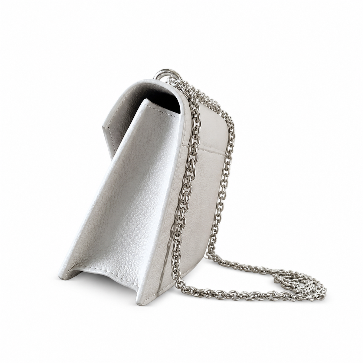 LV Pont 9 Compact Monogram Empreinte Leather White Chain Wallet Bag