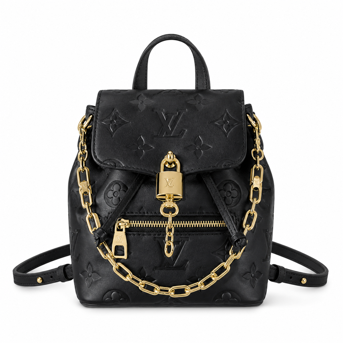 LV Noé Purse Monogram Empreinte Leather Black Mini Bucket Bag