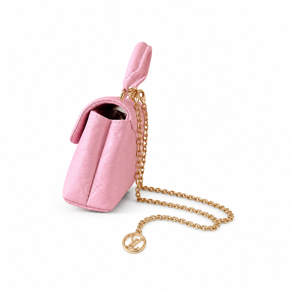 LV Blanche BB Monogram Empreinte Leather Pink Top Handle Chain Bag