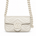 Gucci GG Marmont Super Mini Bag White on White