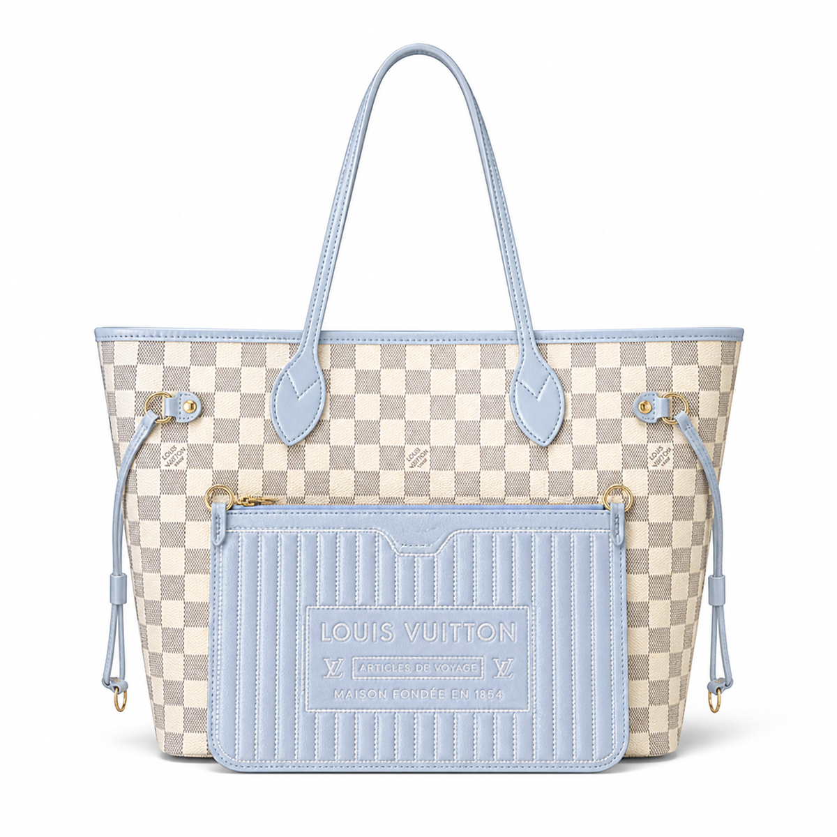 LV Style Large Shopper Tote Bag | 31×28×14cm | Luxury Designer Inspired Everyday Handbag