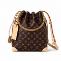 LV Petit Noé Monogram Canvas Drawstring Bucket Bag