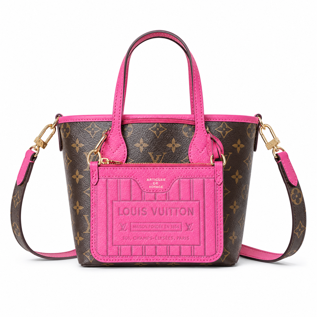 Louis Vuitton Classic Baguette Barrel Crossbody Bag 16.5x11x26.5cm