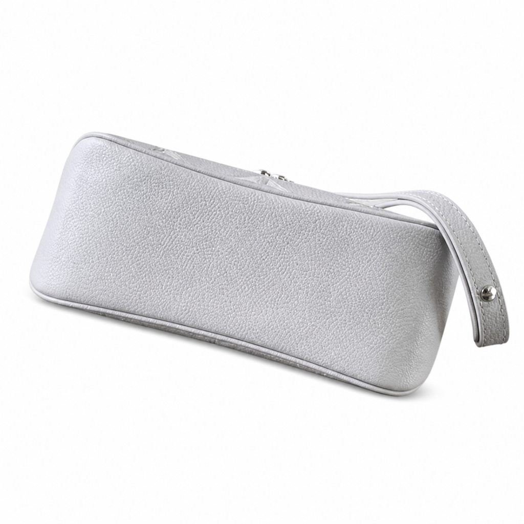 LV Easy Pouch On Strap Giant Monogram Empreinte Leather White Silver Chain Shoulder Bag