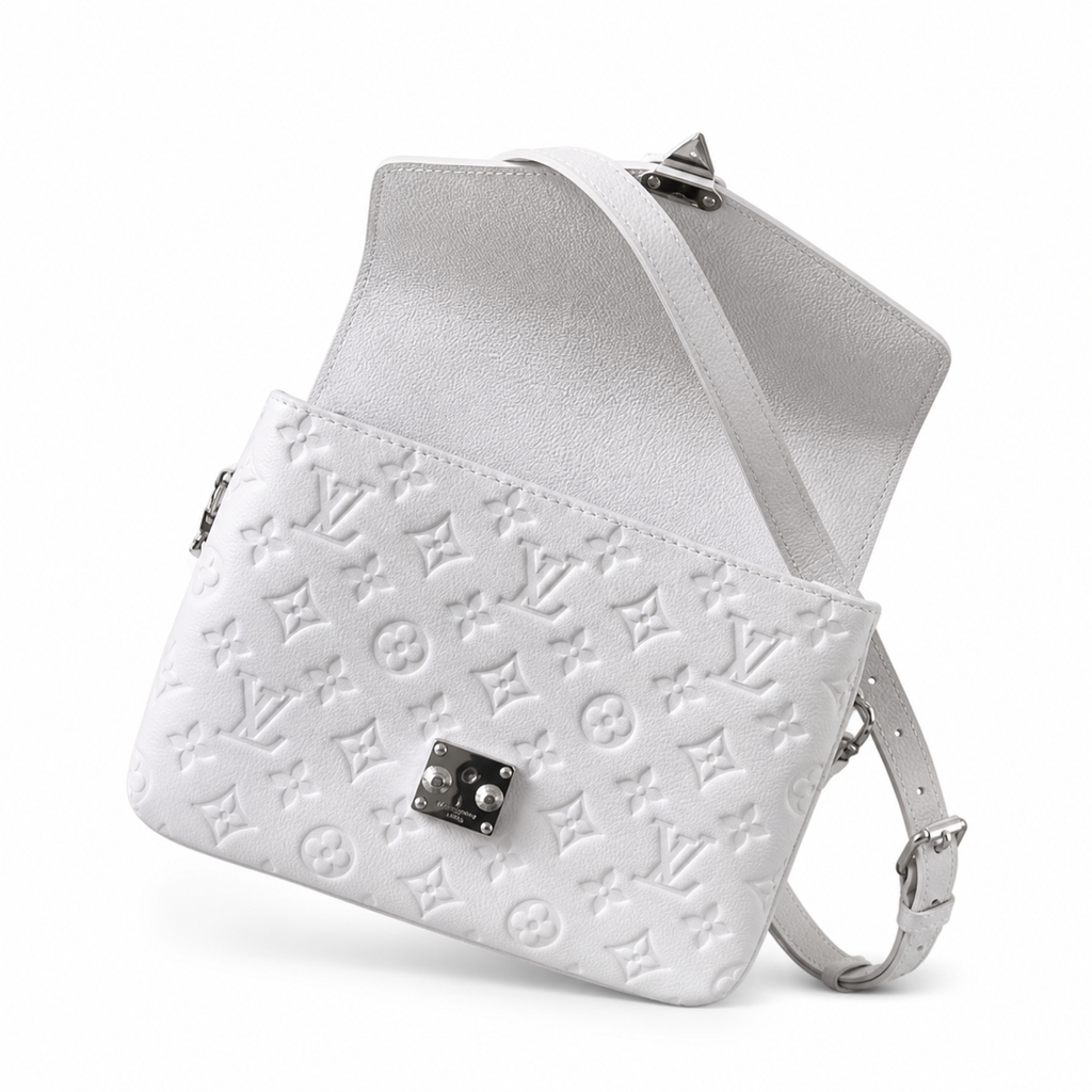 LV Métis Pochette Monogram Empreinte Silver Crossbody Bag