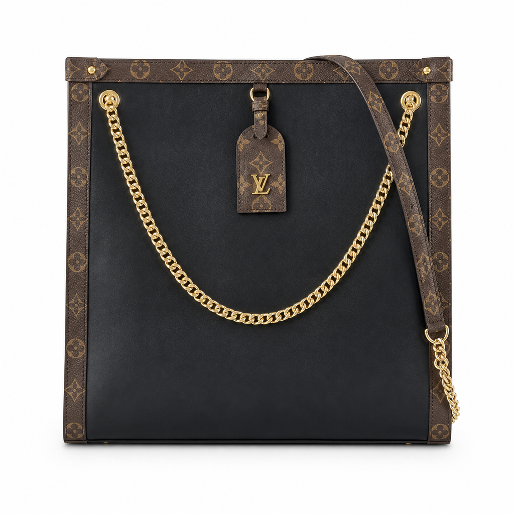 Louis Vuitton LV Monogram Oversized Flat Tote Handbag | 36×10×37cm Luxury Bag