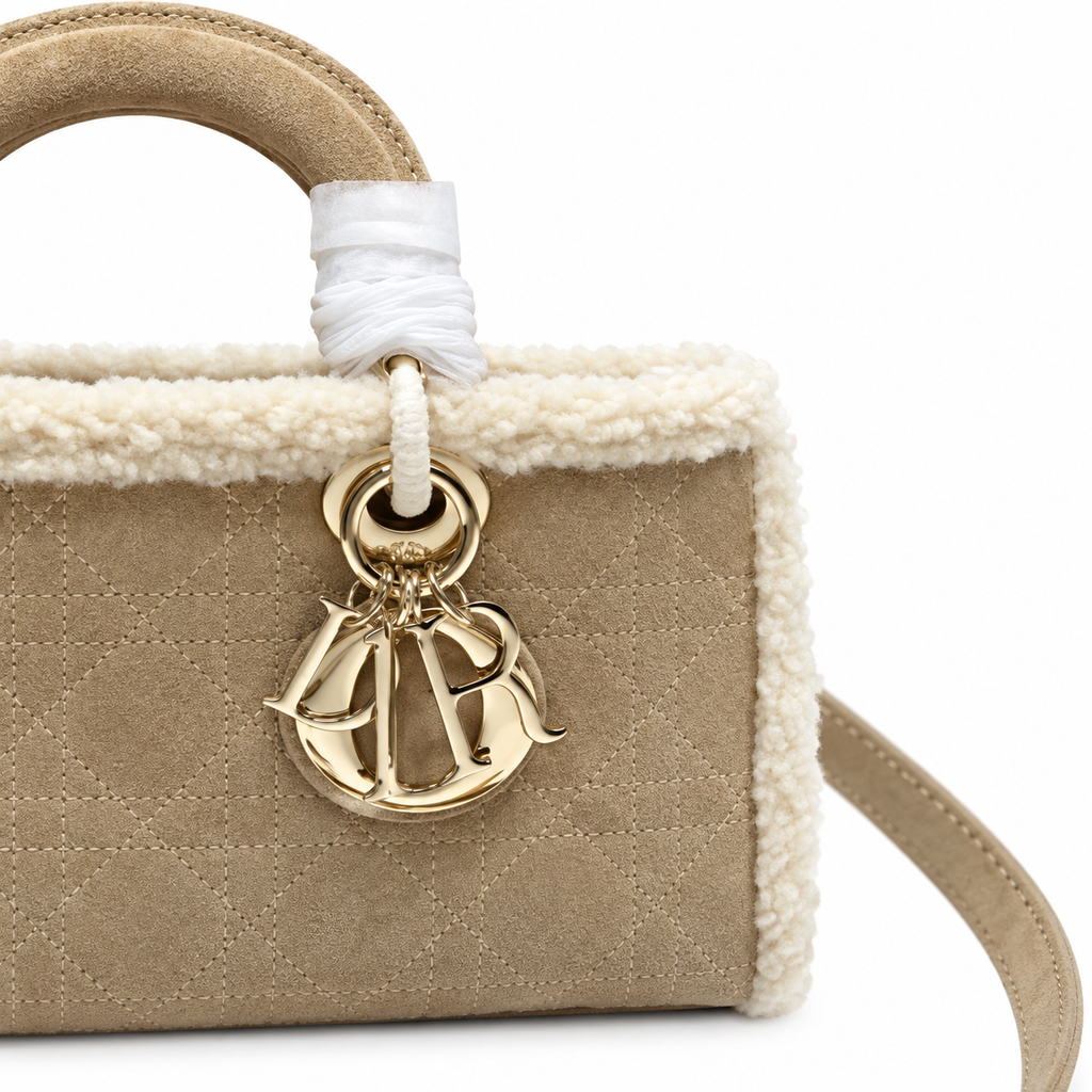Dior Cannage Quilted Flat Shoulder Clutch 26cm