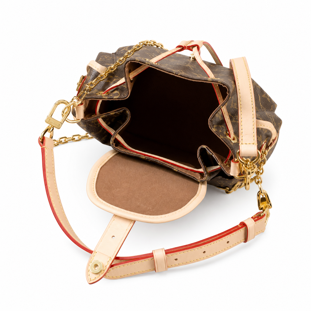 Louis Vuitton Classic Tall Bucket Crossbody Bag 17×12×27cm