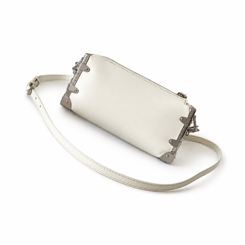 Louis Vuitton Classic Ultra-Thin White Crossbody Bag 23x12x4cm