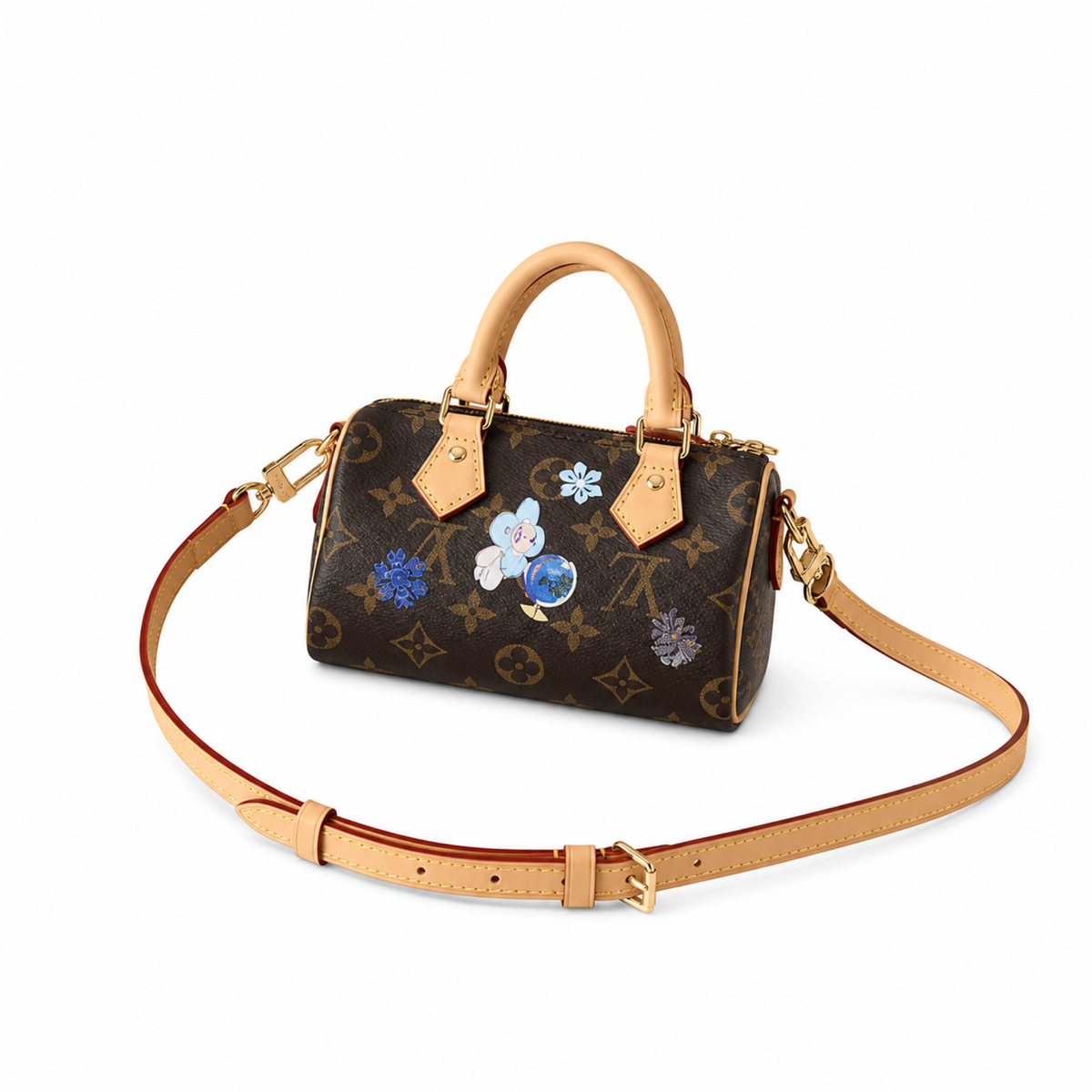LV Style Nano Mini Crossbody Bag | 10×7.5×16cm | Luxury Designer Inspired Micro Shoulder Bag