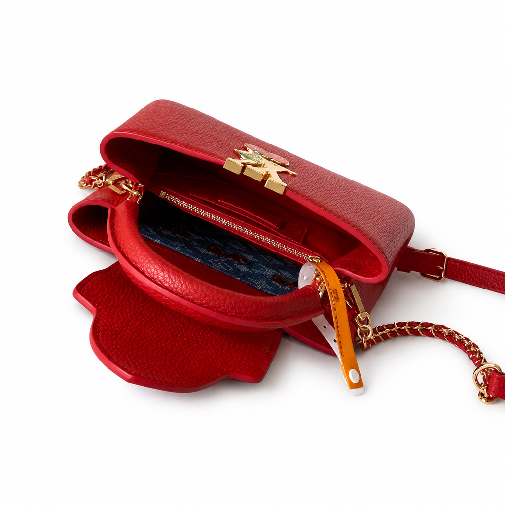 Louis Vuitton LV Monogram Premium Leather Crossbody Bag | 27×17.6×9cm Luxury Handbag