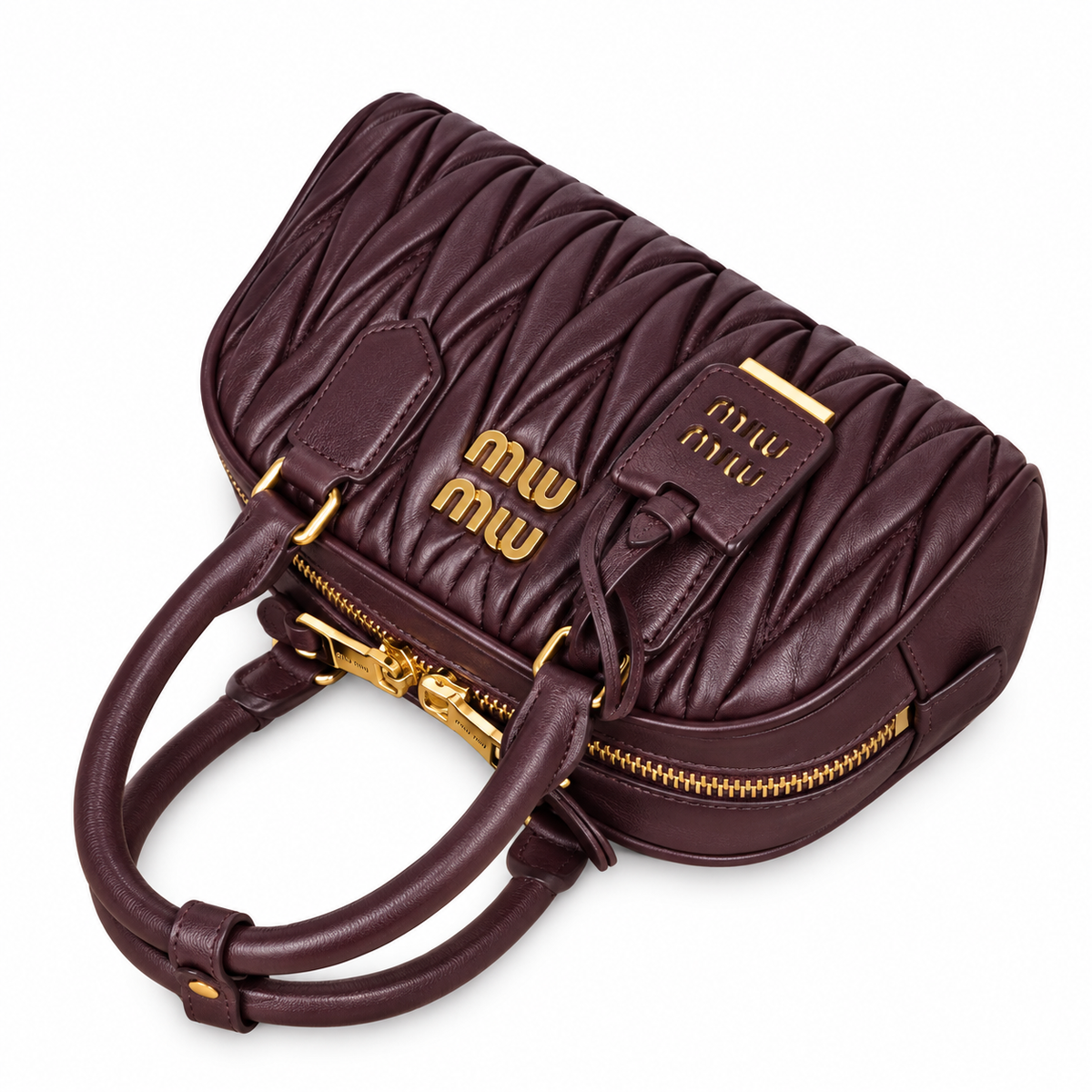 Miu Miu Logo Top Handle Bag 22 cm