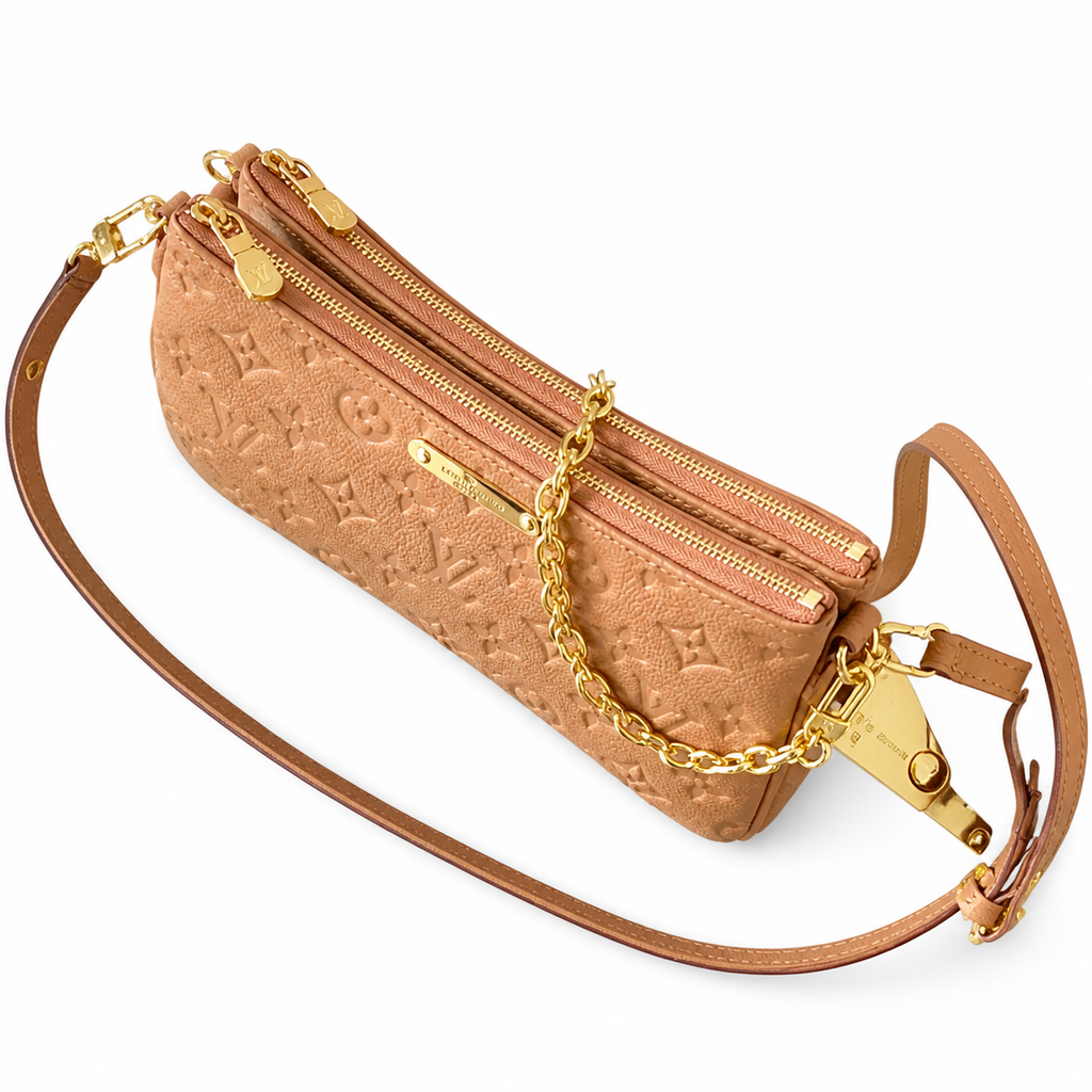 Louis Vuitton Classic Sleek Flat Crossbody Bag 24x13x6.5cm
