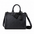 LV Speedy Bandoulière 30 Taurillon Leather All-Black Top Handle Crossbody Bag