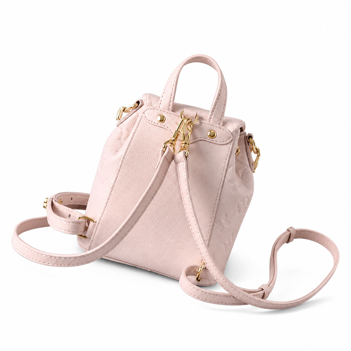 LV Noé Purse Monogram Empreinte Leather Pink Mini Bucket Bag
