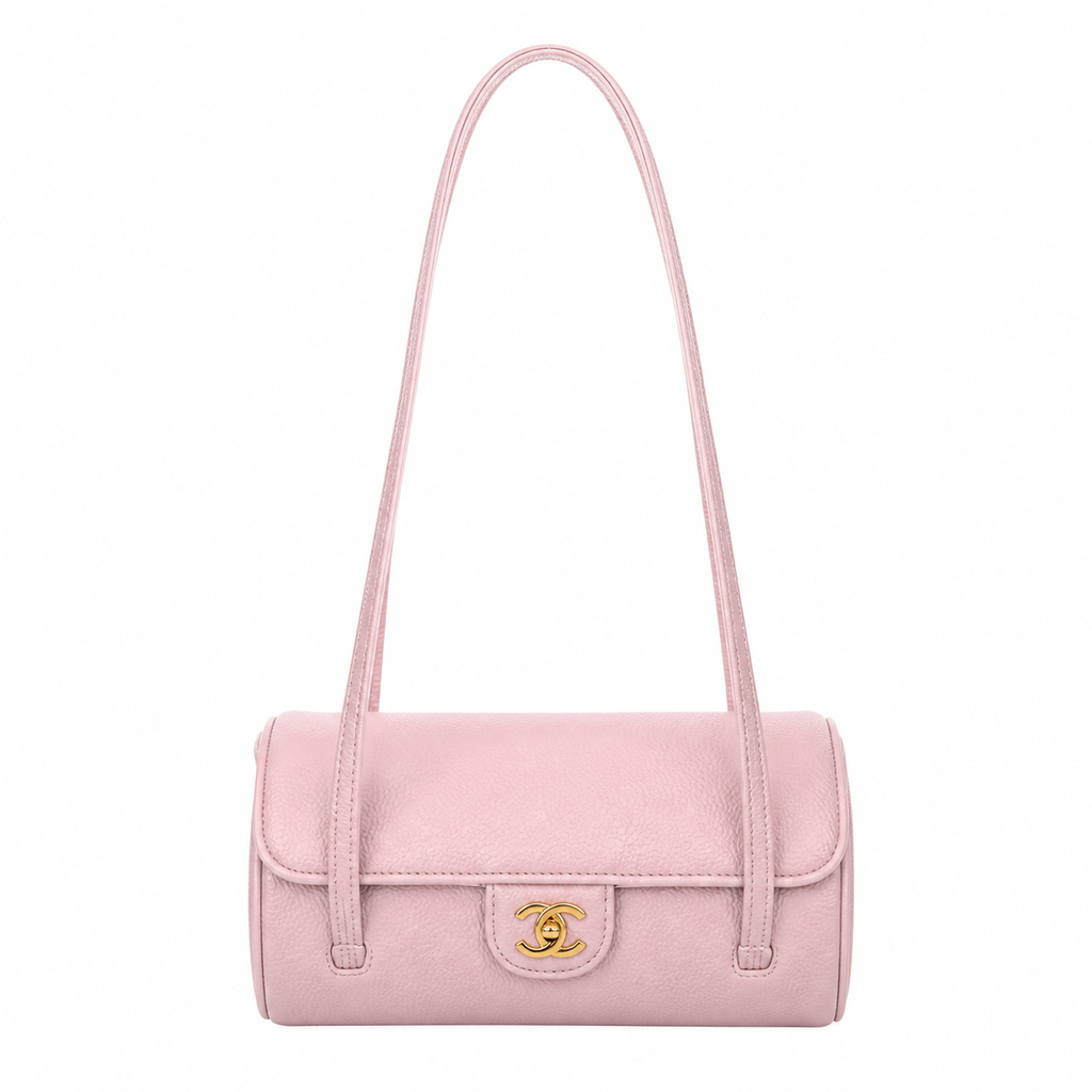 Chanel Blush Pink Cylindrical Shoulder Bag | Twin Rope Strap — 20cm