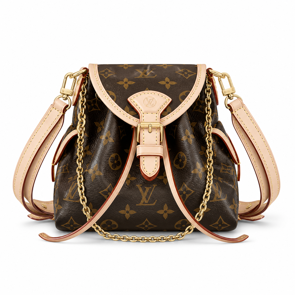 Louis Vuitton Classic Tall Bucket Crossbody Bag 17×12×27cm
