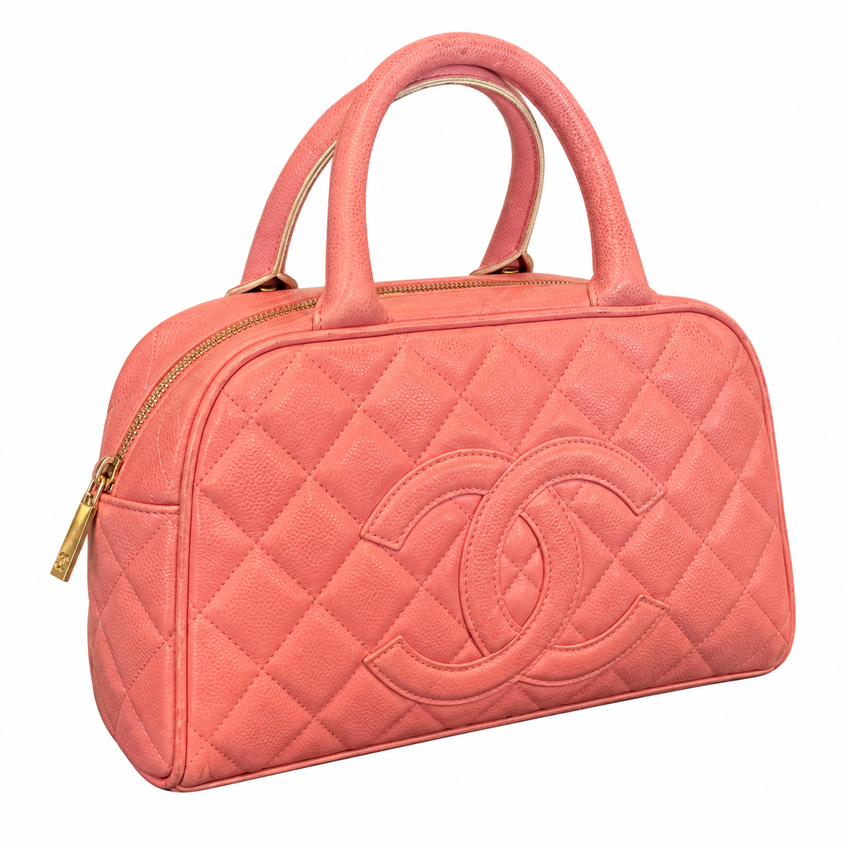 Chanel Top Handle Quilted Handbag 29cm