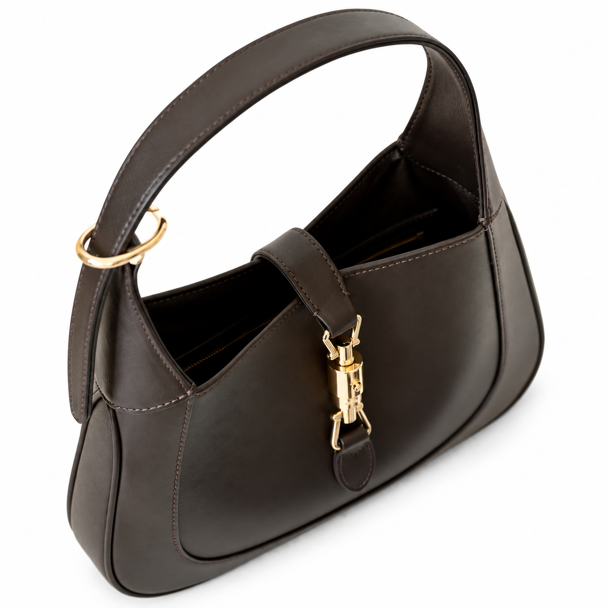 Gucci Jackie 1961 Small Hobo in Black Polished Leather