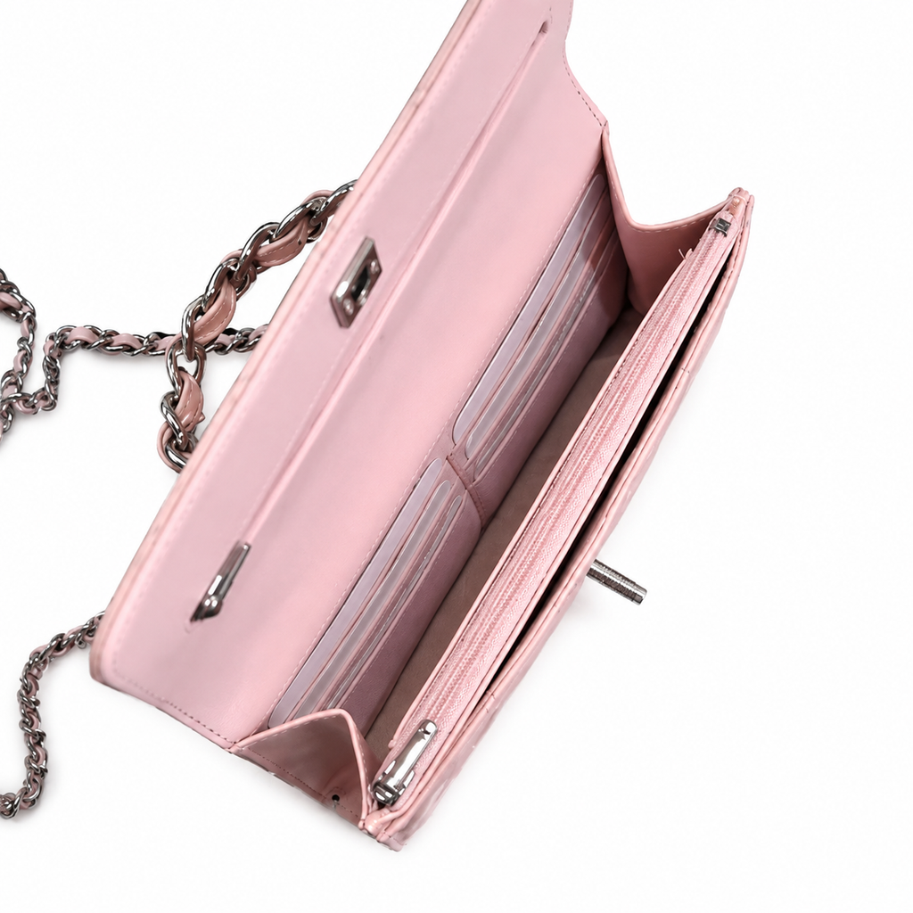 Chanel Quilted Leather Slim Flat Envelope Crossbody