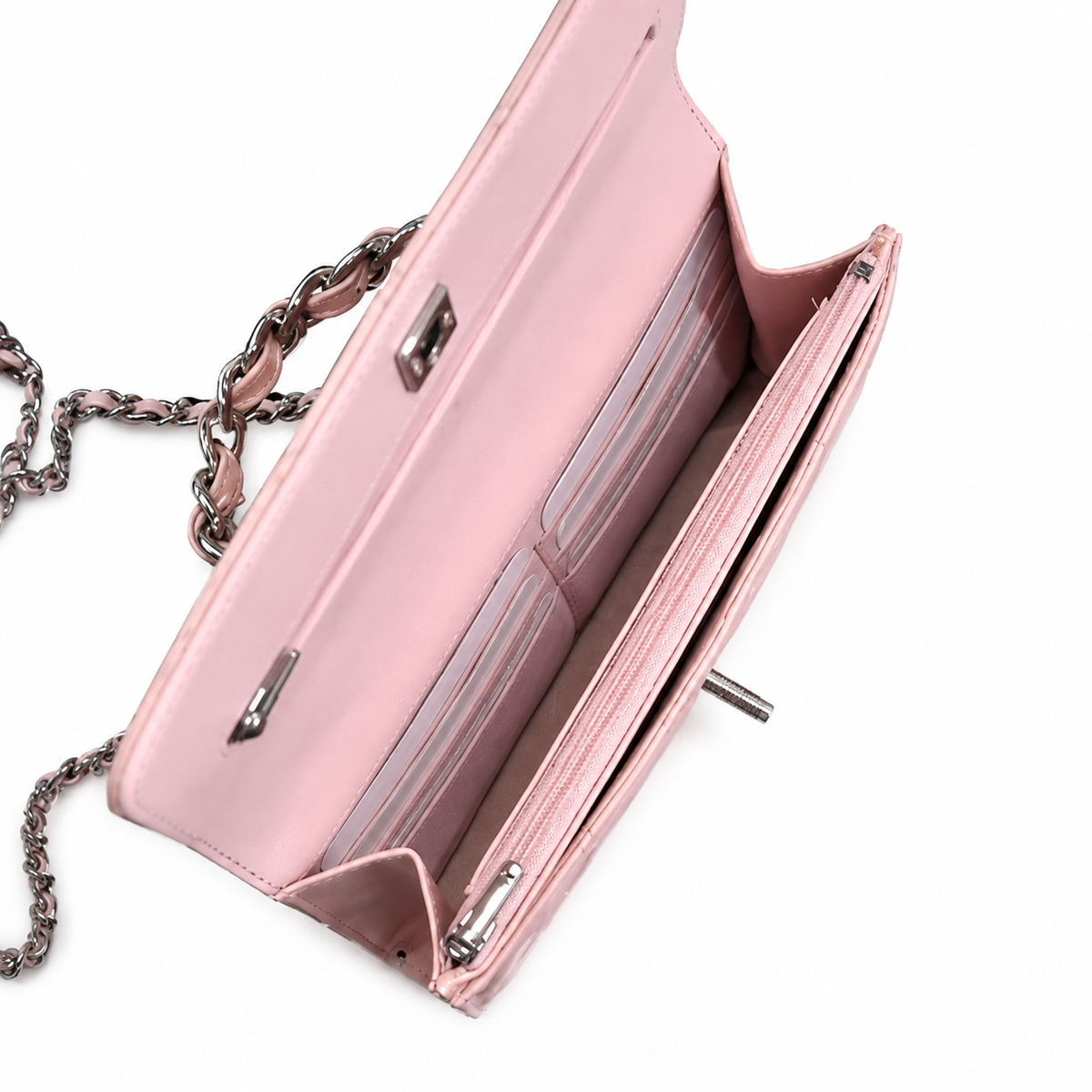 Chanel Quilted Leather Slim Flat Envelope Crossbody