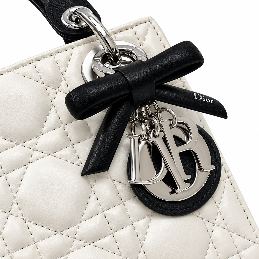 Dior Cannage Quilted Mini Flap Shoulder Bag 17cm
