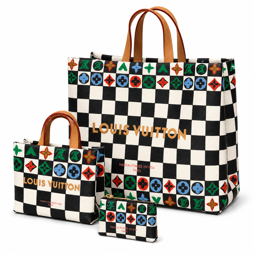 Louis Vuitton Classic Oversized Square Tote Bag 40x32x16cm