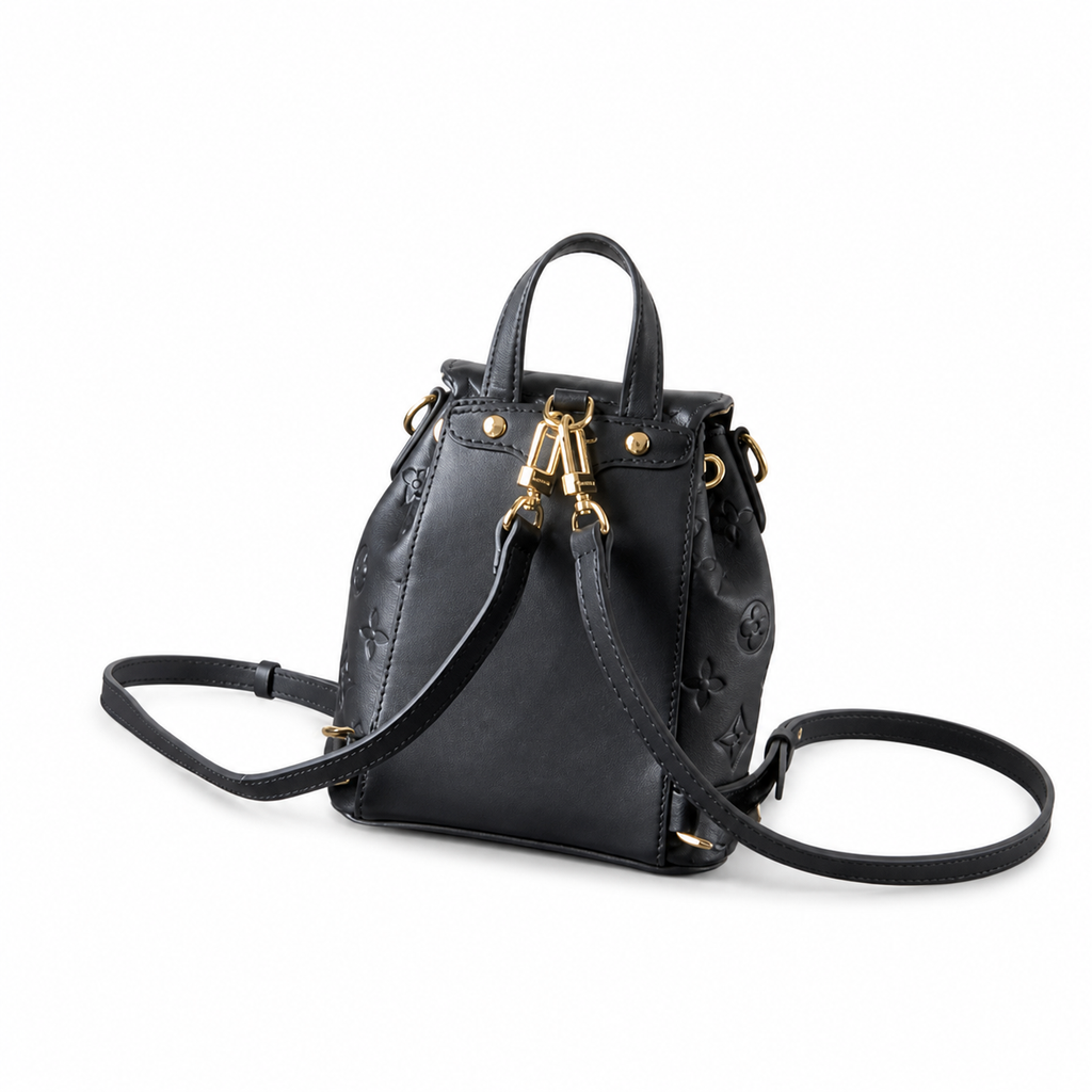 LV Noé Purse Monogram Empreinte Leather Black Mini Bucket Bag