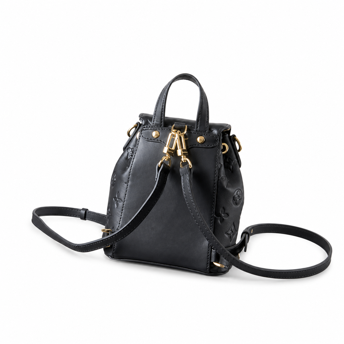 LV Noé Purse Monogram Empreinte Leather Black Mini Bucket Bag