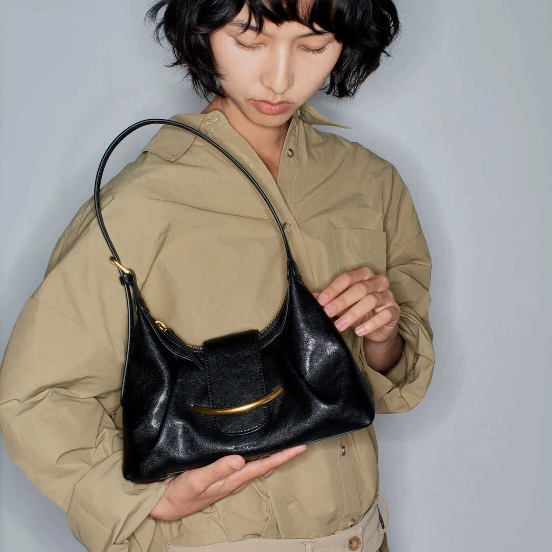 Women's Slim Chain Shoulder Bag – Elegant Minimalist Clutch