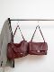Mocha Brown Pebbled Leather Flap Shoulder Bag | Silver Turn-Lock Classic Handbag for Women