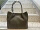 Black Woven Leather Tote Bag | Large Capacity Luxury Shoulder Handbag for Women