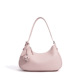 Women's Blush Pink Crescent Shoulder Bag – Floral Tassel Charm